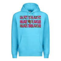 Ocean Blue heartbreaker with leopard and cowhide Premium Hoodie - NancyCooperArtShop