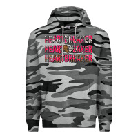 Slate Camo heartbreaker with leopard and cowhide Premium Hoodie - NancyCooperArtShop