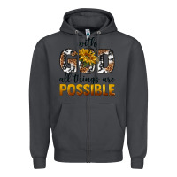 Smoke with god al things ara possible Zipper Hoodie - texasbilliewilder