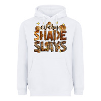 White Every shade slays Heavyweight Hoodie - Zillion Design Studio