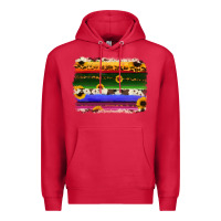 Cardinal serape sunflowers leopard cowhide background Premium Hoodie - RanaPortraitStore