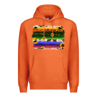 Carrot serape sunflowers leopard cowhide background Premium Hoodie - RanaPortraitStore