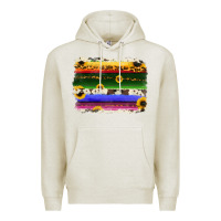 Oatmeal Heather serape sunflowers leopard cowhide background Premium Hoodie - RanaPortraitStore