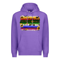 Purple serape sunflowers leopard cowhide background Premium Hoodie - RanaPortraitStore