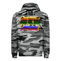 Slate Camo serape sunflowers leopard cowhide background Premium Hoodie - RanaPortraitStore