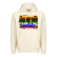 Tofu serape sunflowers leopard cowhide background Premium Hoodie - RanaPortraitStore