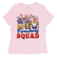 Bubblegum Pink fireworks squad Ladies Tee - BarkalooDesign
