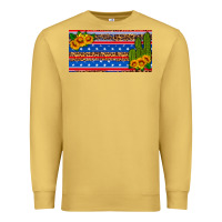 Antique Gold usa sunflower and cactus license plate Premium Sweatshirt - HRA Design Shop