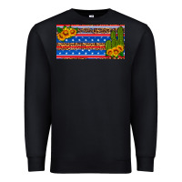 Black usa sunflower and cactus license plate Premium Sweatshirt - HRA Design Shop