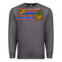 Charcoal Heather usa sunflower and cactus license plate Premium Sweatshirt - HRA Design Shop