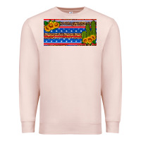 Pale Pink usa sunflower and cactus license plate Premium Sweatshirt - HRA Design Shop
