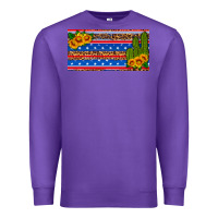 Purple usa sunflower and cactus license plate Premium Sweatshirt - HRA Design Shop