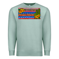 Seafoam usa sunflower and cactus license plate Premium Sweatshirt - HRA Design Shop