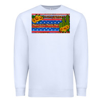 White usa sunflower and cactus license plate Premium Sweatshirt - HRA Design Shop