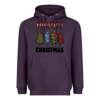 Plum merry christmas trees Heavyweight Hoodie - RanaPortraitStore