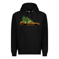Black christmas vacation car Premium Hoodie - Jasminsmagicworld