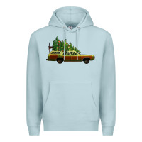 Blue Mist christmas vacation car Premium Hoodie - Jasminsmagicworld