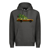 Charcoal Heather christmas vacation car Premium Hoodie - Jasminsmagicworld
