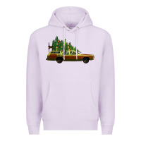 Lilac christmas vacation car Premium Hoodie - Jasminsmagicworld