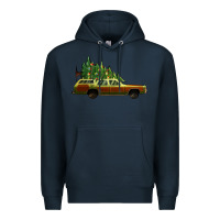 Navy christmas vacation car Premium Hoodie - Jasminsmagicworld