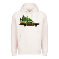 Pale Pink christmas vacation car Premium Hoodie - Jasminsmagicworld