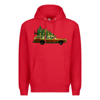 Red christmas vacation car Premium Hoodie - Jasminsmagicworld