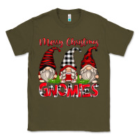 Army Green merry christmas gnomies Classic Tee - Zillion Design Studio