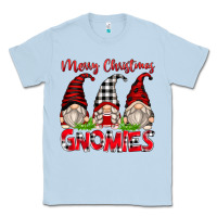 Dusty Blue merry christmas gnomies Classic Tee - Zillion Design Studio
