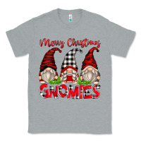 Heather Grey merry christmas gnomies Classic Tee - Zillion Design Studio