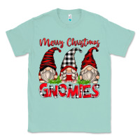 Seafoam merry christmas gnomies Classic Tee - Zillion Design Studio