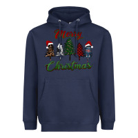 Navy merry christmas trees Heavyweight Hoodie - RanaPortraitStore