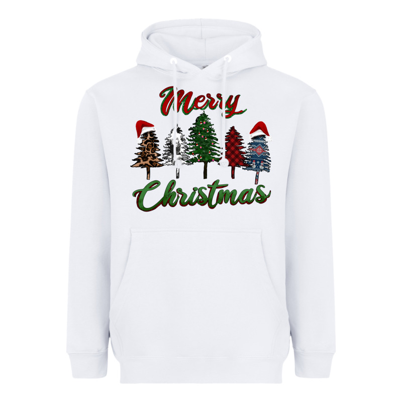 Merry Christmas Trees Heavyweight Hoodie by RanaPortraitStore | Teevron