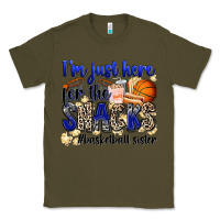 Army Green i'm just here for the snacks #basketball sister Classic Tee - Zillion Design Studio