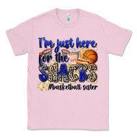 Bubblegum Pink i'm just here for the snacks #basketball sister Classic Tee - Zillion Design Studio