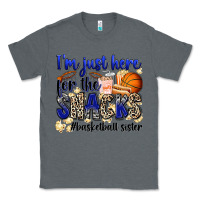 Charcoal Heather i'm just here for the snacks #basketball sister Classic Tee - Zillion Design Studio