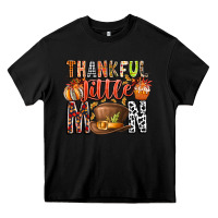 Black Thankful Little Mon Heavy Core Tee - CowhideDigitalArt