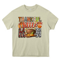 Mossy Thankful Little Mon Heavy Core Tee - CowhideDigitalArt