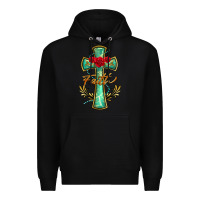 Black cross faith Premium Hoodie - BarkalooDesign