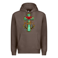 Coffee cross faith Premium Hoodie - BarkalooDesign