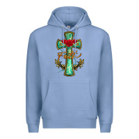 Colony Blue cross faith Premium Hoodie - BarkalooDesign