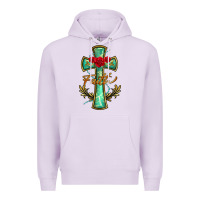 Lilac cross faith Premium Hoodie - BarkalooDesign
