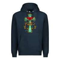 Navy cross faith Premium Hoodie - BarkalooDesign