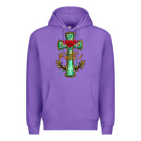 Purple cross faith Premium Hoodie - BarkalooDesign