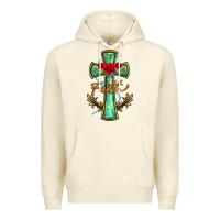 Sandshell cross faith Premium Hoodie - BarkalooDesign
