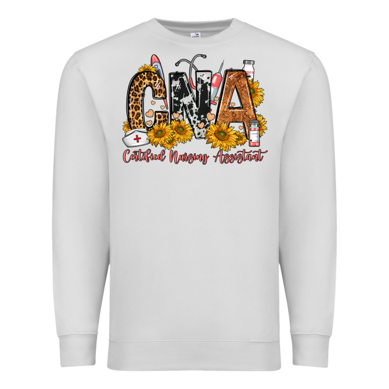 Cna Certified Nursing Assistant Premium Sweatshirt by FaDigitalArtStudio | Teevron