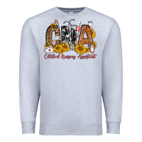 Heather Grey cna certified nursing assistant Premium Sweatshirt - FaDigitalArtStudio