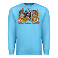 Ocean Blue cna certified nursing assistant Premium Sweatshirt - FaDigitalArtStudio