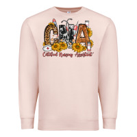 Pale Pink cna certified nursing assistant Premium Sweatshirt - FaDigitalArtStudio