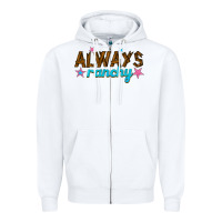White always ranchy Zipper Hoodie - texasbilliewilder