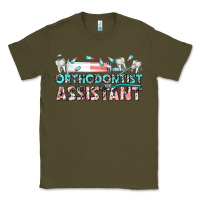 Army Green orthodontist assistant Classic Tee - texasbilliewilder